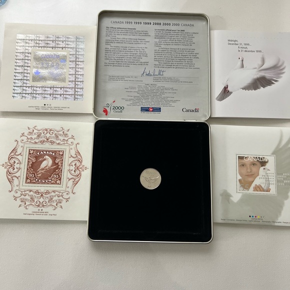 VINTAGE Canada coin & STAMPS Set, 1999 / 2000 ,  Millennium Keepsake - Picture 1 of 9